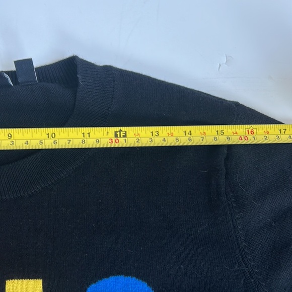 Modcloth x Hello Kitty Oh So Supercute black sweater vibrant rainbow retro style - Picture 13 of 16